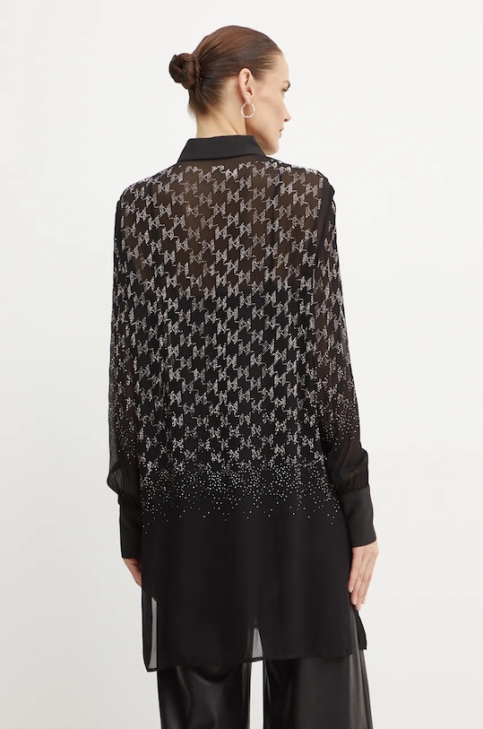 Odzież Karl Lagerfeld koszula 246W1607 czarny