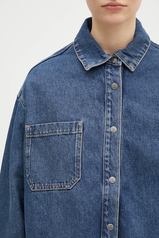 Τζιν πουκάμισο KSUBI Oversized Longsleeve Shirt Subway μπλε WPF24SH007
