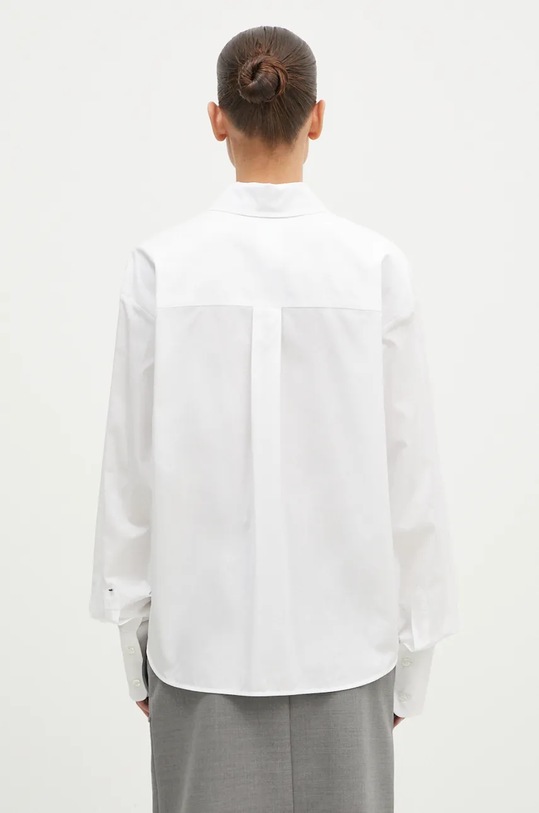 Ρούχα Βαμβακερό πουκάμισο Sportmax Gesso 2422116023600 λευκό