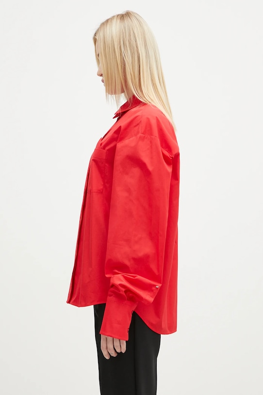 Bavlněná košile Sportmax Gesso 2422116023600 červená AW24