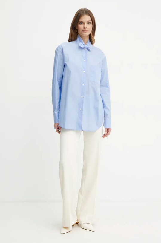 Хлопковая рубашка Forte Forte 13306.myshirt голубой AW24