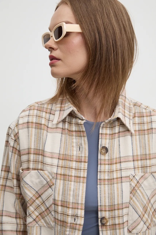 Rip Curl koszula bawełniana HIGH TIDE beżowy 02CWJA