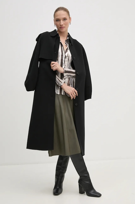 Košile Sandro Ferrone SFS32YBEMARTORA béžová AW24