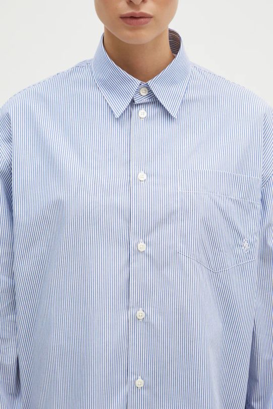 Sporty & Rich cotton shirt SRC blue SI006S409SN