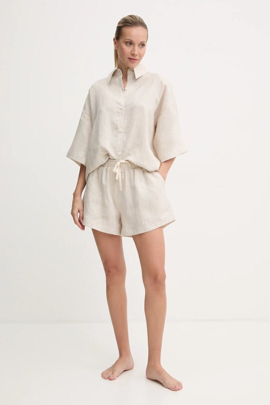 Сорочка з льону JOYINME Summer Break Koszula.Summer.Break бежевий AW24