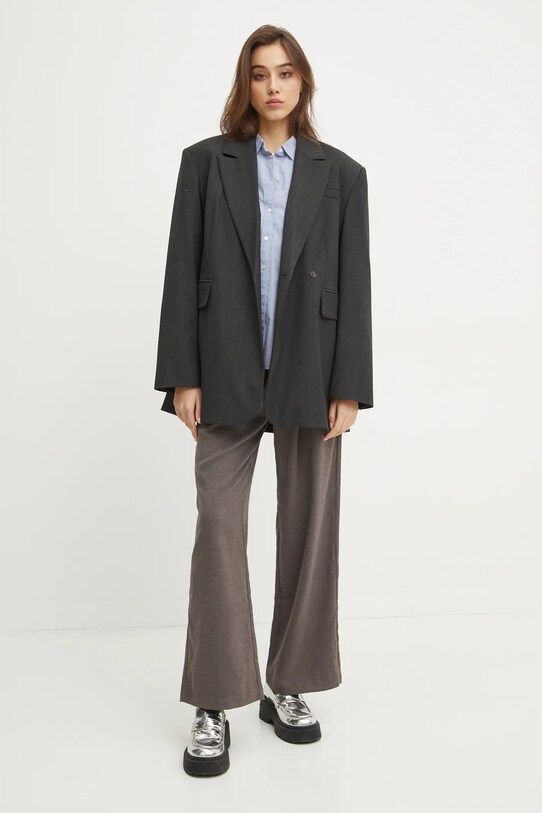 Košeľa Abercrombie & Fitch KI140.4429.220 modrá AW24