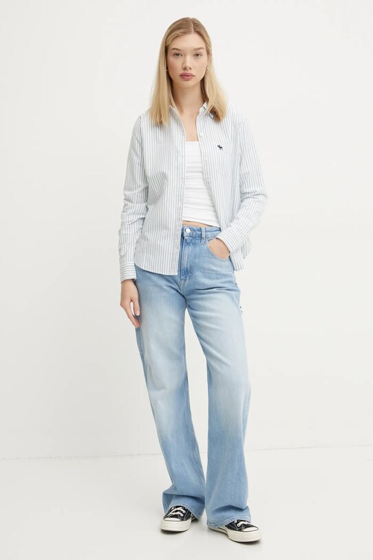 Abercrombie & Fitch koszula KI140.4429.303 biały AW24