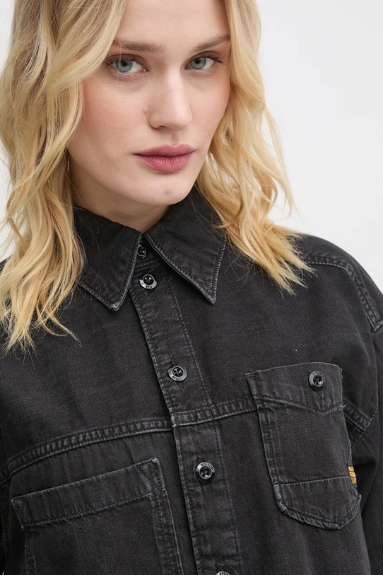 Îmbrăcăminte G-Star cămașă din denim D25516.D540 negru