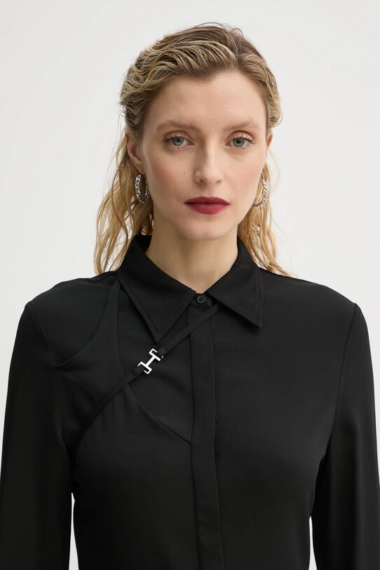 Košeľa Heliot Emil AW24.W.05.056.BLK01 čierna