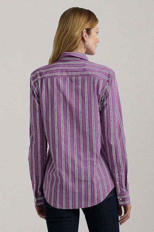 Lauren Ralph Lauren camasa din bumbac 200940255 violet AW24
