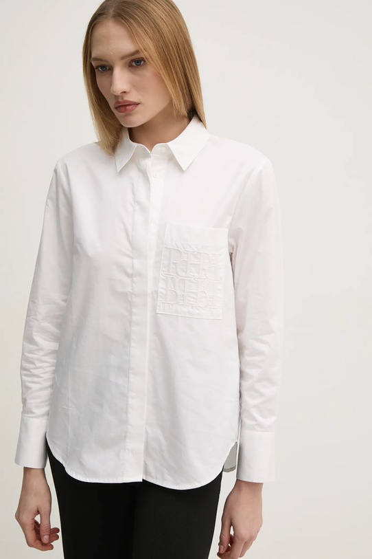 Bavlněná košile Pedro del Hierro bílá 6638229