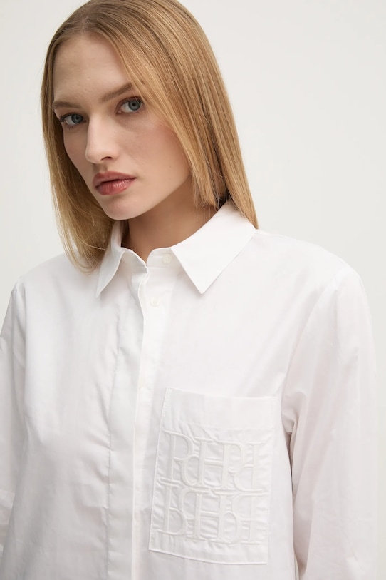 Bavlněná košile Pedro del Hierro 6638229 bílá