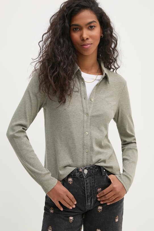 Pedro del Hierro camicia semplice grigio 8628738
