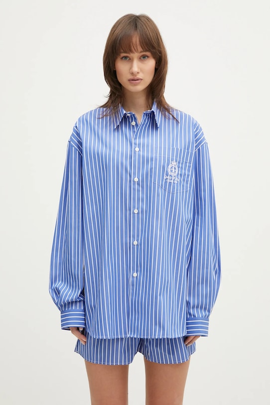 Бавовняна сорочка Sporty & Rich Crown Oversized
