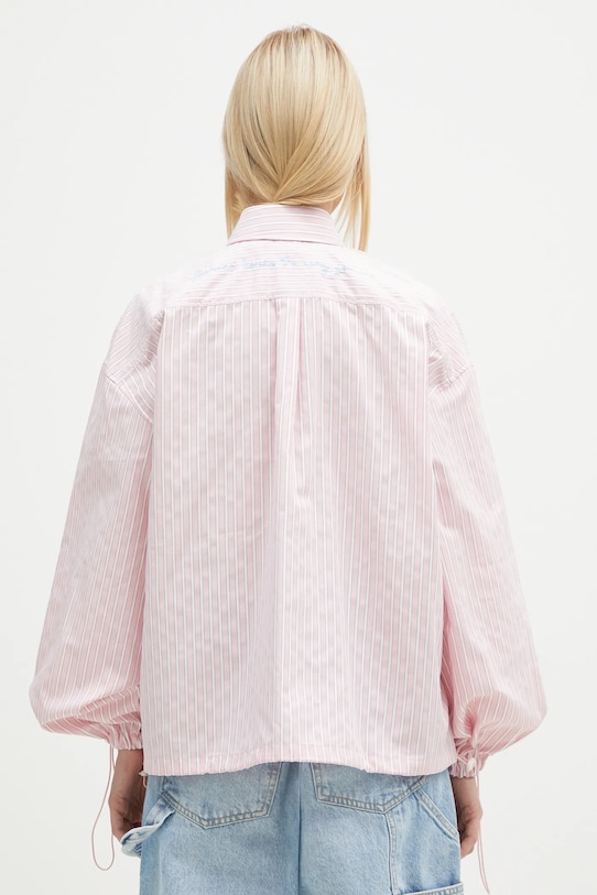 Одежда Хлопковая рубашка Fiorucci Elasticated Balloon Sleeve W01FPTLO170CO01PN03 розовый