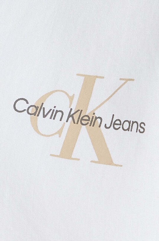 Dievča Detská bavlnená košeľa Calvin Klein Jeans IG0IG02525.9BYH.104.116 biela