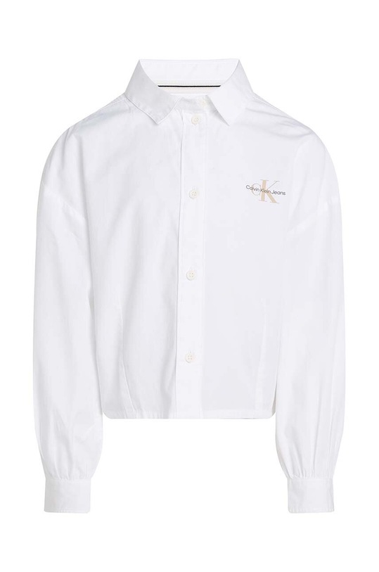 Detská bavlnená košeľa Calvin Klein Jeans bavlna biela IG0IG02525.9BYH.128.176