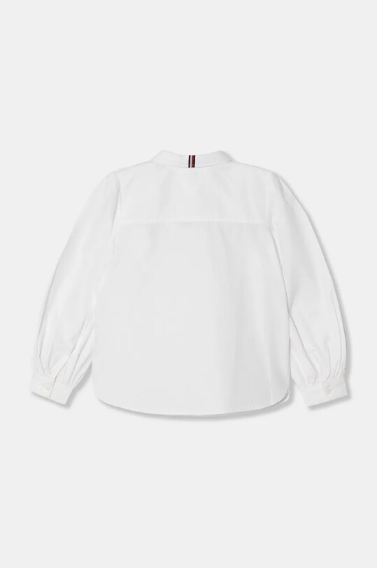 Detská bavlnená košeľa Tommy Hilfiger KG0KG08106.9BYH.116.122 biela AW24