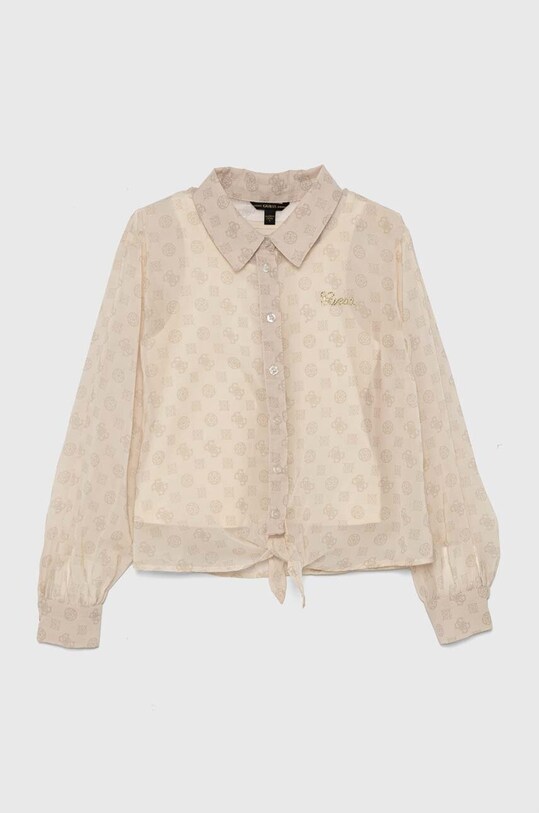 Дитяча сорочка Guess J4YH01.WA2T0.9BYH бежевий AW24