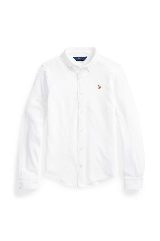Detská bavlnená košeľa Polo Ralph Lauren bavlna biela 313901132002