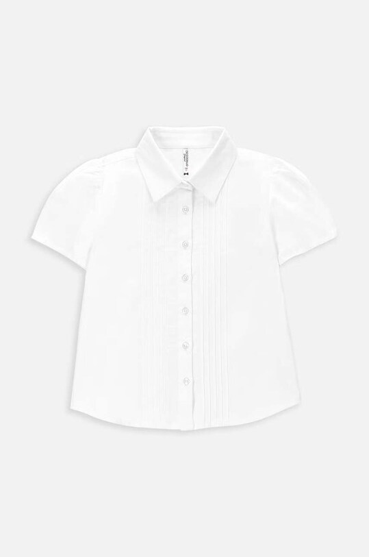 Дитяча бавовняна сорочка Coccodrillo WC4140201BSG білий AW24