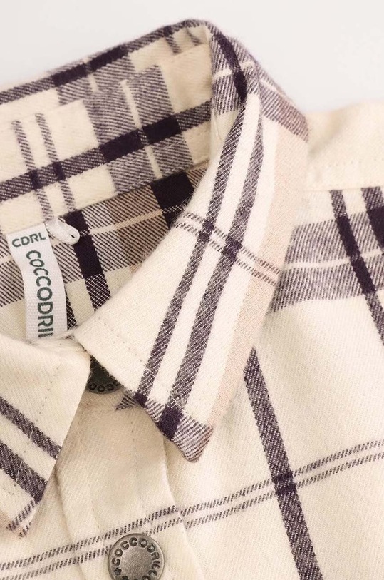 Dziewczynka Coccodrillo koszula bawełniana dziecięca ZC4140101AGJ biały
