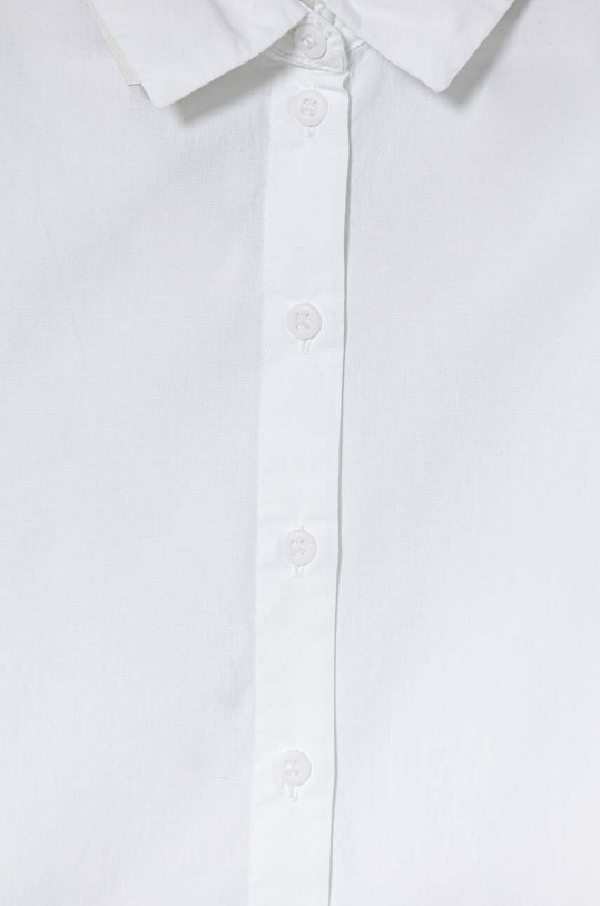 Девочка Детская хлопковая рубашка Calvin Klein Jeans IG0IG02658.9BYH. белый