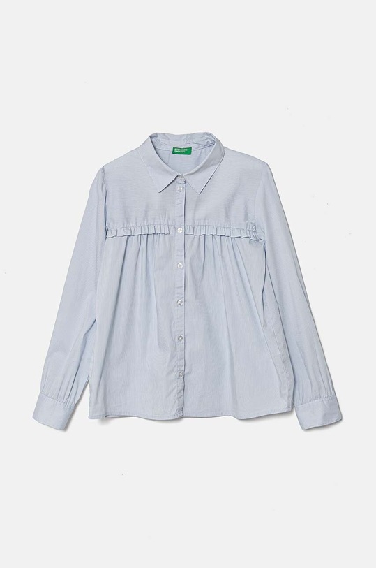 Detská košeľa United Colors of Benetton jemný vzor modrá 5PKACQ00M.G.Repro.9BYH