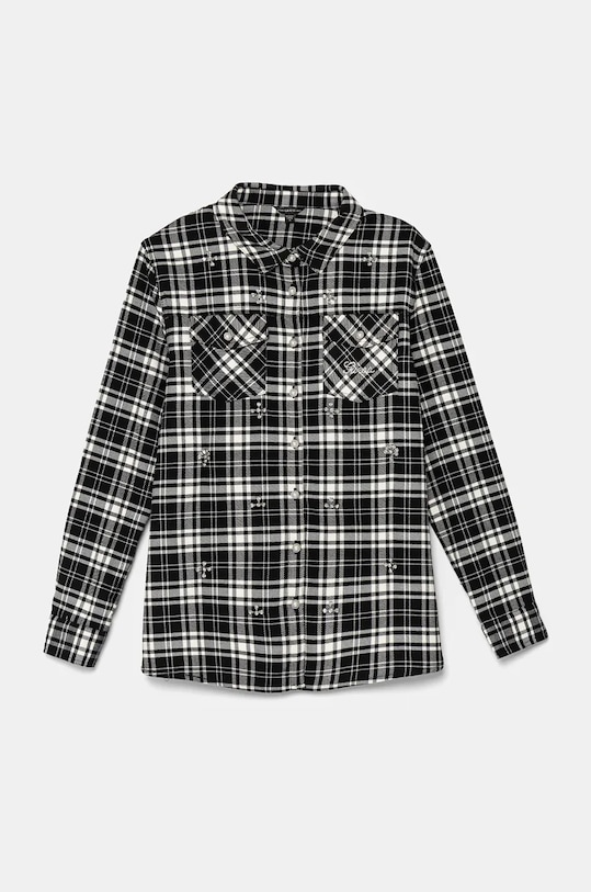 Детская рубашка Guess узор чёрный J4BH01.WFT50.9BYH