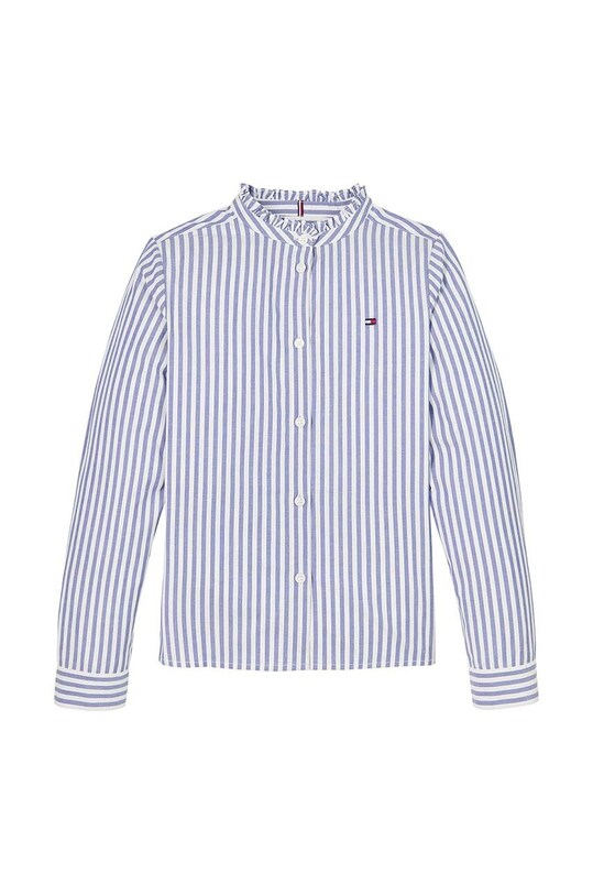 Дитяча бавовняна сорочка Tommy Hilfiger KG0KG08230.9BYH.104.122 блакитний AW24