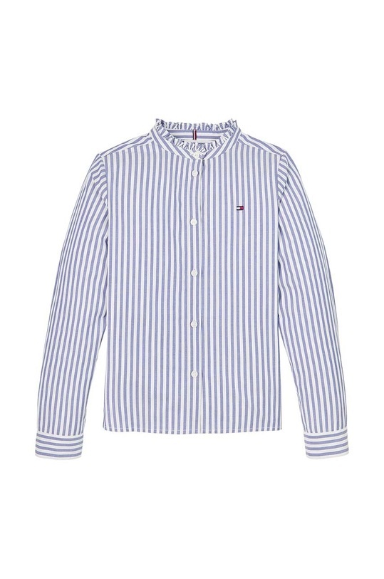 Dječja pamučna košulja Tommy Hilfiger KG0KG08230.9BYH.128.176 plava AW24