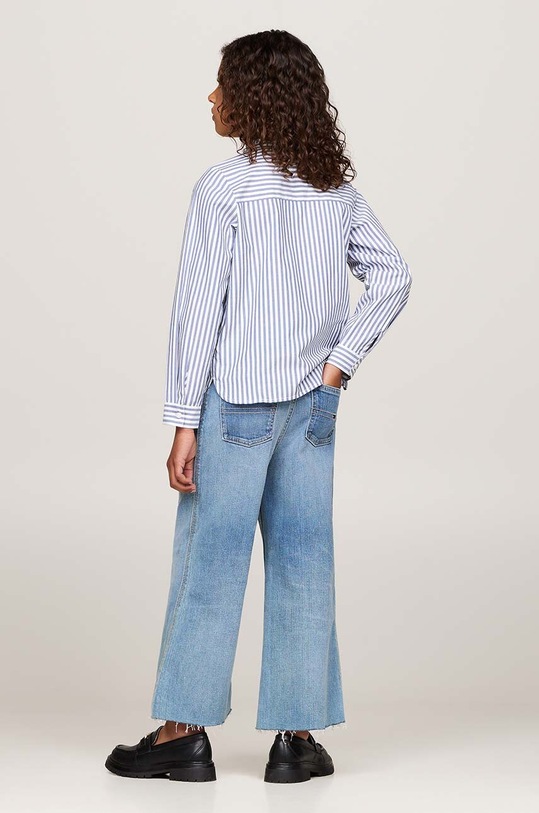 Dječja pamučna košulja Tommy Hilfiger KG0KG08230.9BYH.128.176 plava
