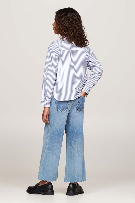 Dječja pamučna košulja Tommy Hilfiger KG0KG08230.9BYH.128.176 plava