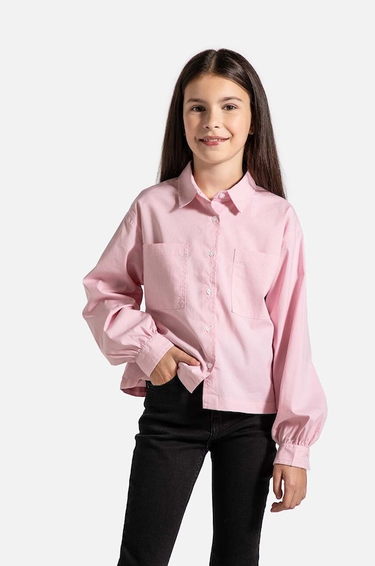 Детска риза Coccodrillo еластичен розов ZC4140101CGJ