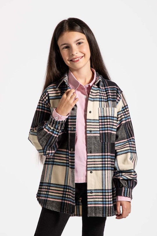 Детская хлопковая рубашка Coccodrillo узор мультиколор ZC4140103CGJ