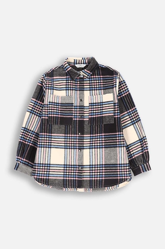 Детская хлопковая рубашка Coccodrillo ZC4140103CGJ мультиколор AW24