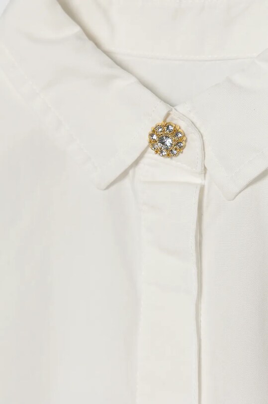 DÍVKA Dětská bavlněná košile United Colors of Benetton 5RHDCQ03O.G.Seasonal bílá