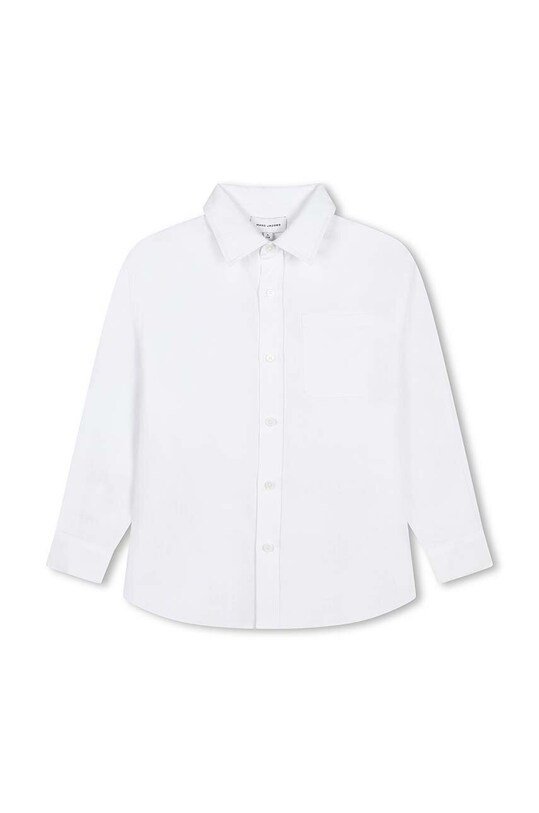 Marc Jacobs camasa de bumbac pentru copii lung alb W60254.156