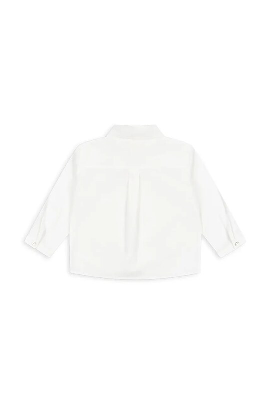 Дитяча бавовняна сорочка Konges Sløjd ROLF SHIRT GOTS KS102088 білий AW24