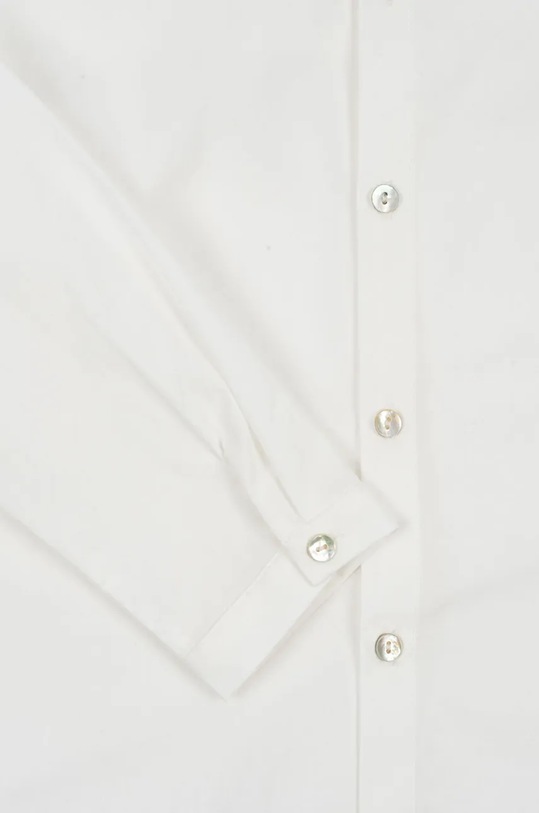 Konges Sløjd camasa de bumbac pentru copii ROLF SHIRT GOTS alb KS102088