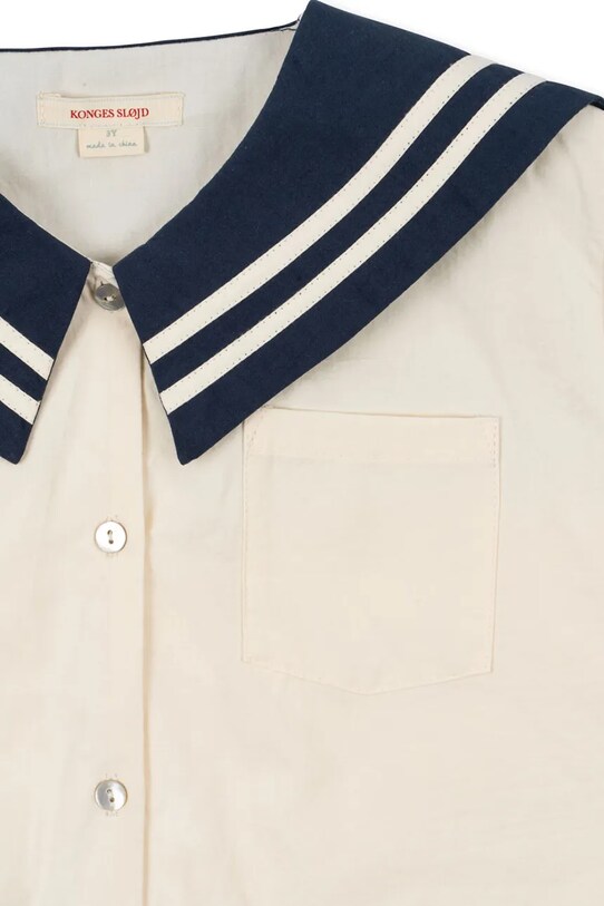 Konges Sløjd koszula bawełniana dziecięca SAILOR SHIRT GOTS KS102095 granatowy