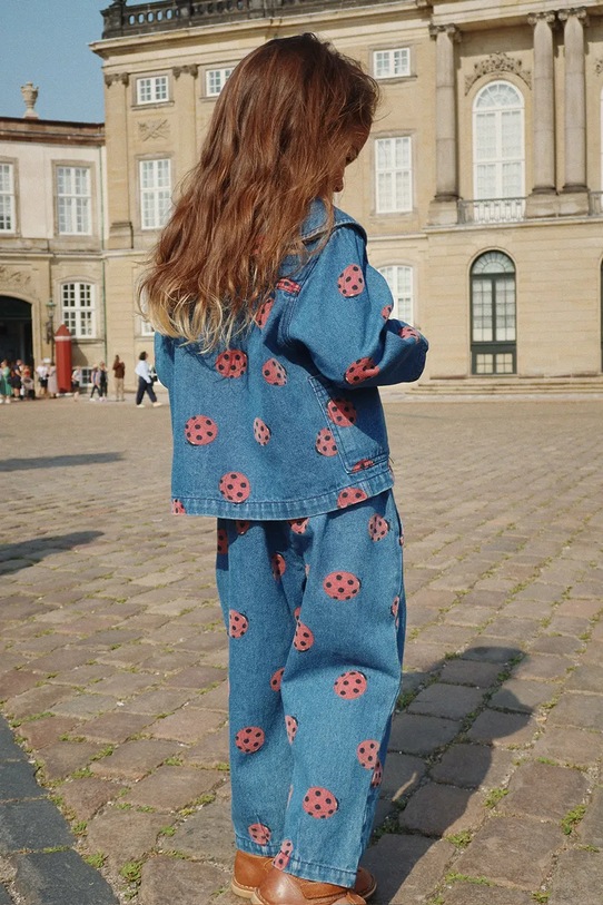Konges Sløjd camasa de bumbac pentru copii MAGOT LADYBUG DENIM SHIRT GOTS KS102215