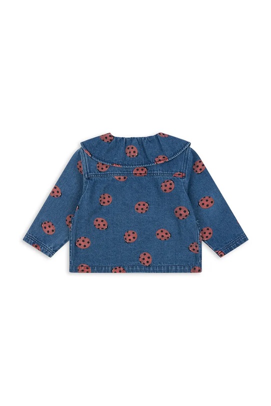 Deklice Otroška bombažna srajca Konges Sløjd MAGOT LADYBUG DENIM SHIRT GOTS KS102215 modra