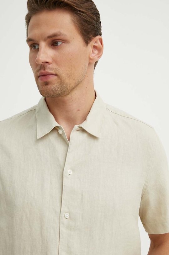 Льняная рубашка Samsoe Samsoe SAAVAN M24100052