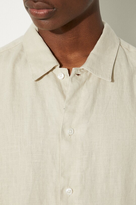 Samsoe Samsoe linen shirt SAAVAN M24100052