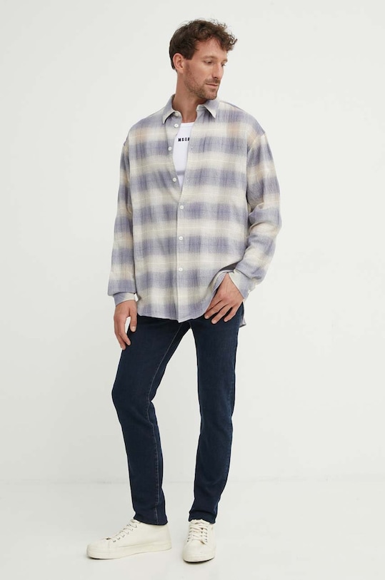 Oblečenie Košeľa Samsoe Samsoe SALUAN M24200066 fialová