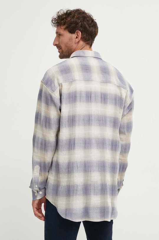 Košeľa Samsoe Samsoe SALUAN modrá M24200066