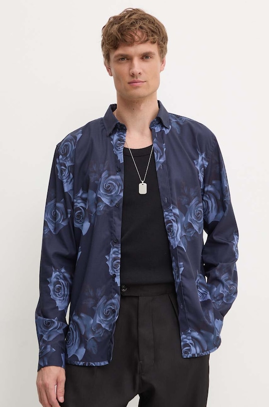 Bruuns Bazaar camasa VaniBBGilly cu modele bleumarin BBM2402