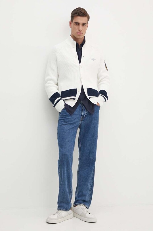 Calvin Klein koszula bawełniana K10K113311 granatowy AW24