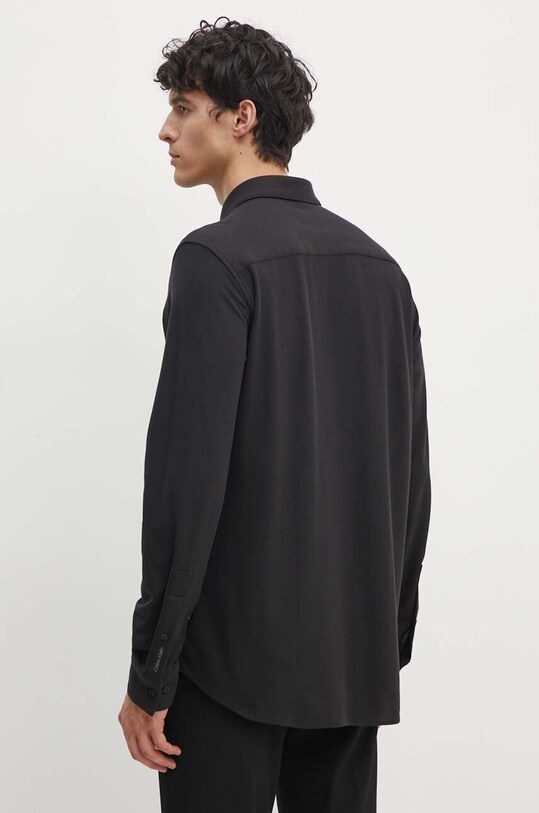 Îmbrăcăminte Calvin Klein camasa din bumbac K10K113311 negru